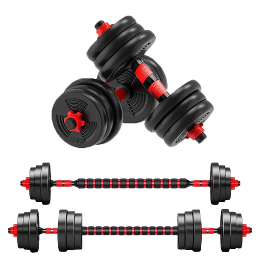 Adjustable Dumbbell to Barbell Set With Anti Slip Grip Home Gym