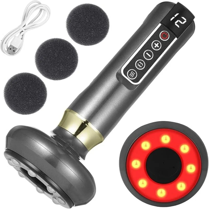 Full-Body Vacuum Cupping Scraping Massager With USB Power
