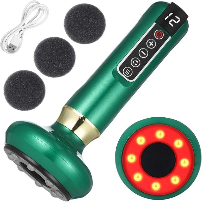 Full-Body Vacuum Cupping Scraping Massager With USB Power