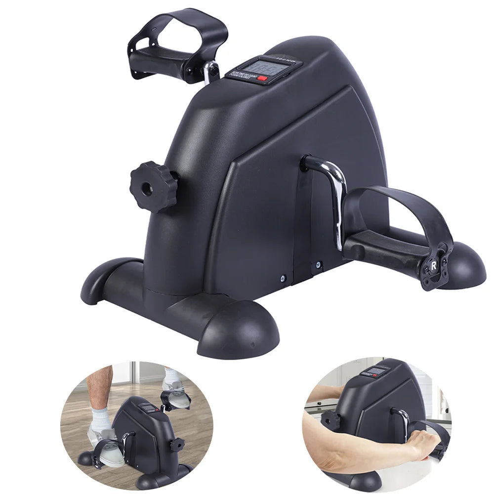 Stepper Exercise Bike With LCD Screen Portable Pedal Exerciser