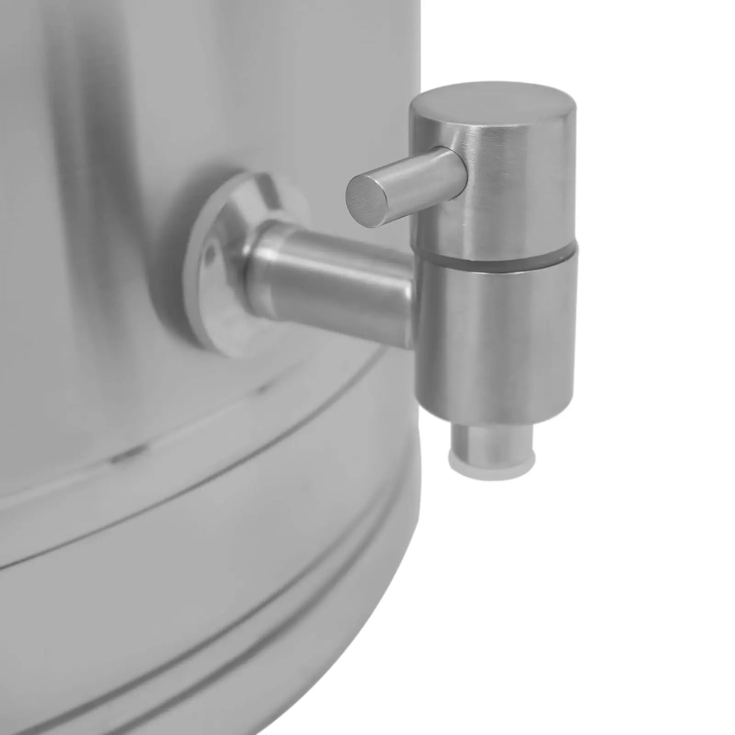 76L/20Gal Milk Can with Spigot - 304 Stainless Steel Water Dispenser Food Storage Container for Liquid & Dry Goods, Wine Pail Bu