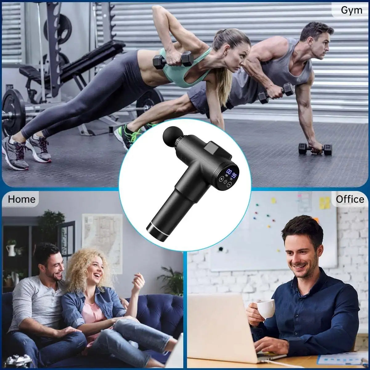Professional Muscle Massage Gun Deep Tissue Percussion Massager For Athletes