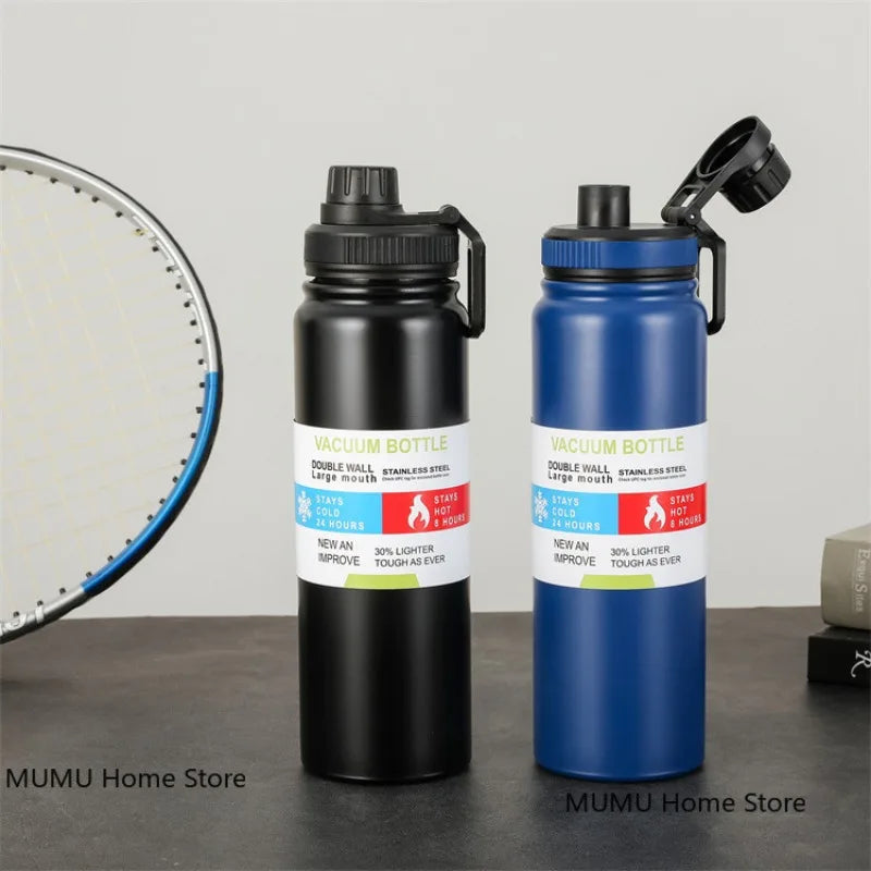 800ML/1000ML Thermos Bottle Stainless Steel Car Thermal Cup Keeps Cold and Heat Thermal Mug Sports Insulated Cup Vacuum Flask