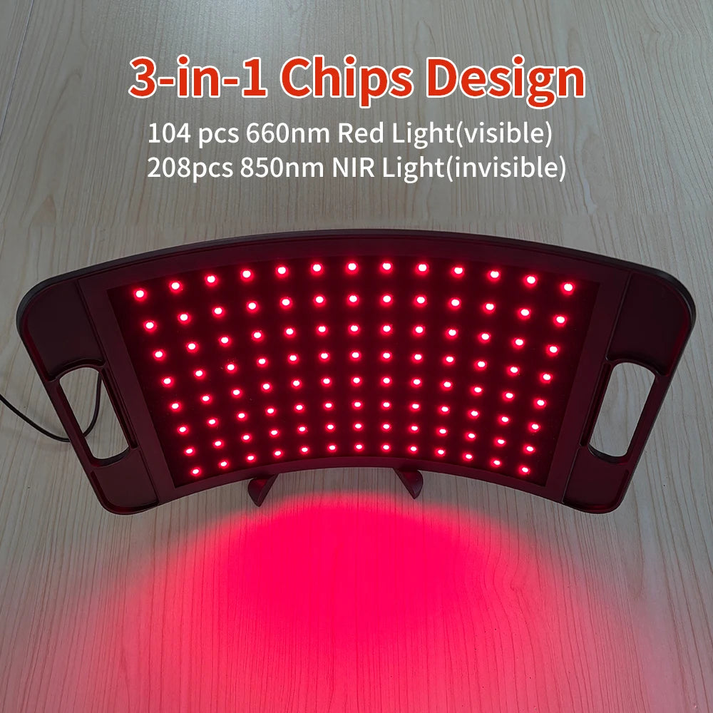 Red Light Therapy Panel 660nm 850nm With Adjustable Stand And Timer