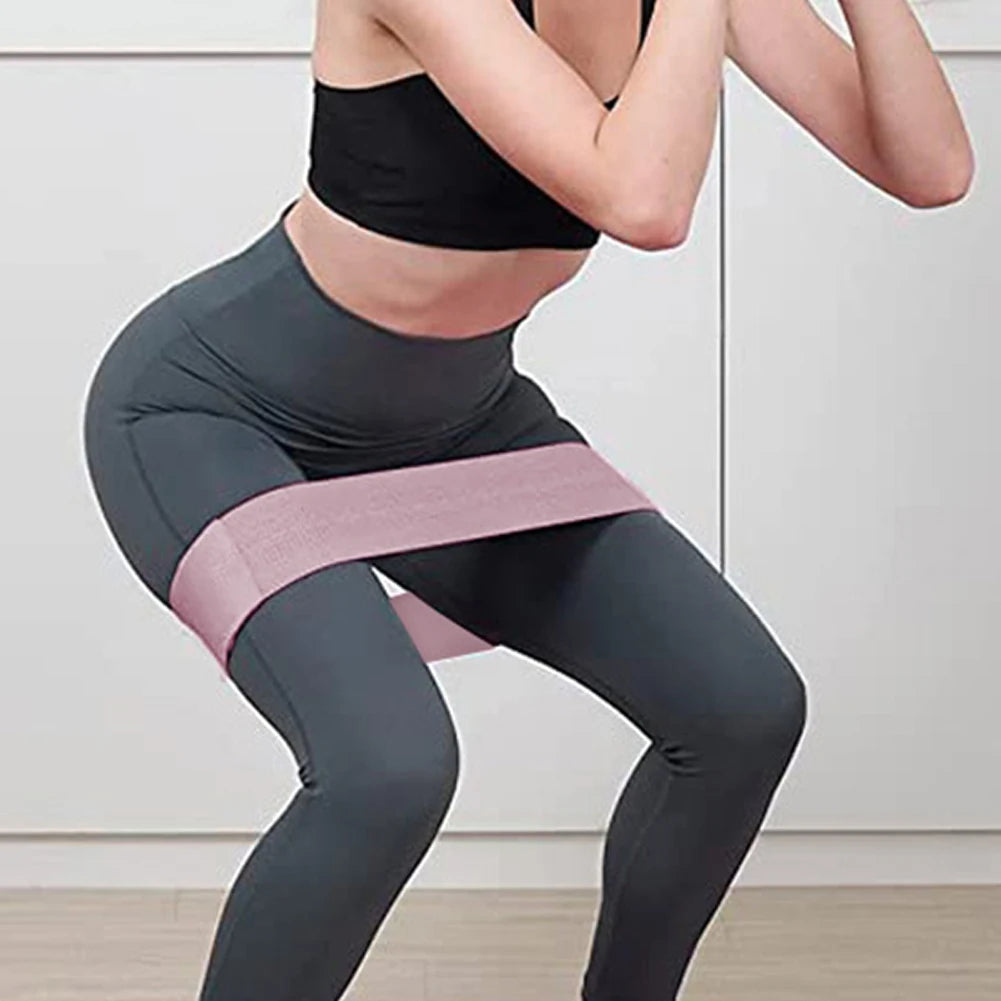 Hip Resistance Bands Anti-Slip Stretch Fitness Strips Portable Glute Thigh Elastic Bands Yoga Gym Equipment
