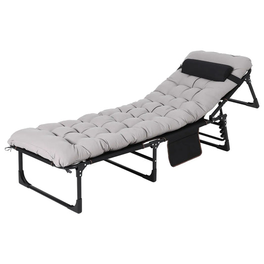 Portable Camping Cot For Adults With Folding Removable Mattress