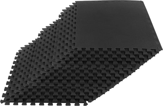 EVA Foam Interlocking Floor Tiles 18-Pack for Gym Garage Playroom
