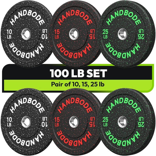 XMSJ Bumper Plates Set For Home Gym Barbell