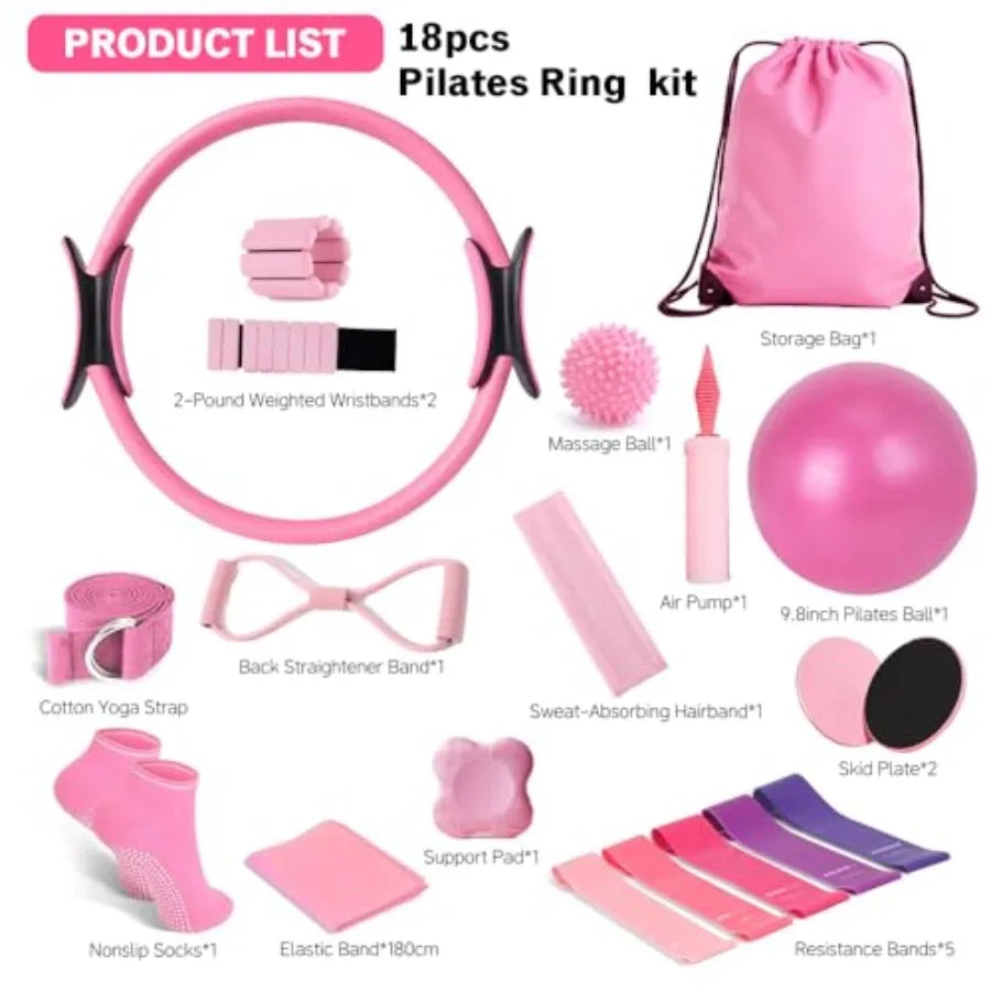 Yao Hui Huang 15in1 Home Pilates Kit With Ring Ball
