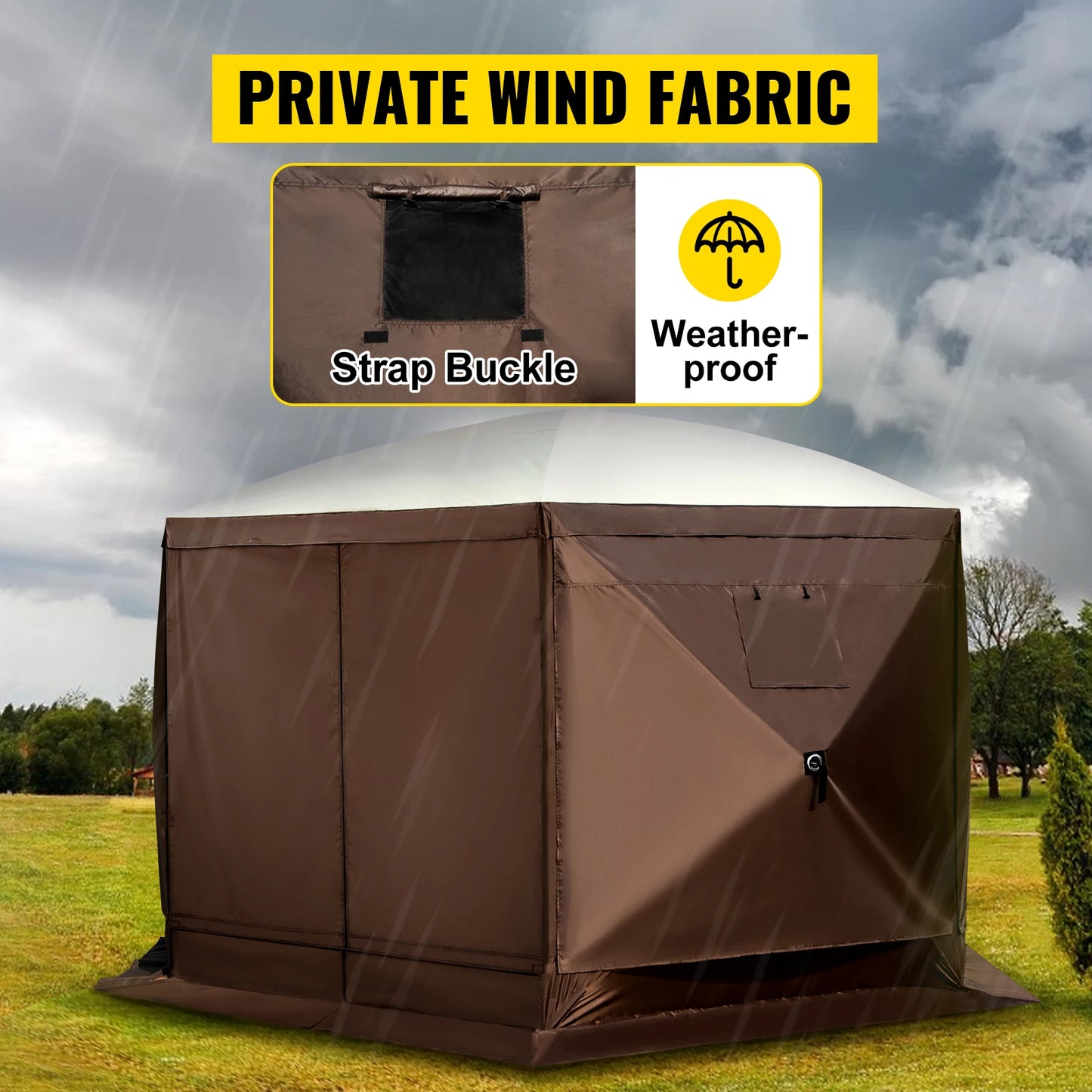SucceBuy Pop Up Camping Gazebo Canopy Shelter For Outdoors