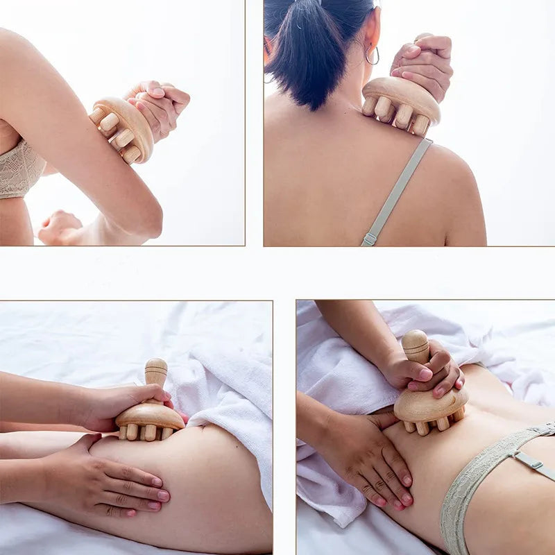 Wood Therapy Lymphatic Drainage Tools Anti Cellulite Massager Gua Sha