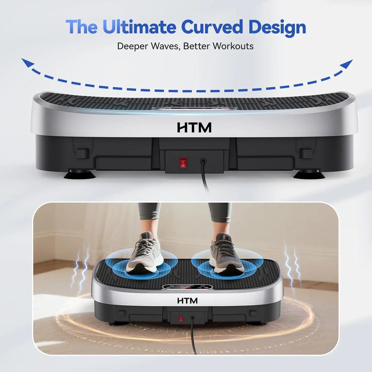 HTM Whole Body Vibration Plate Exercise Machine 120 Levels