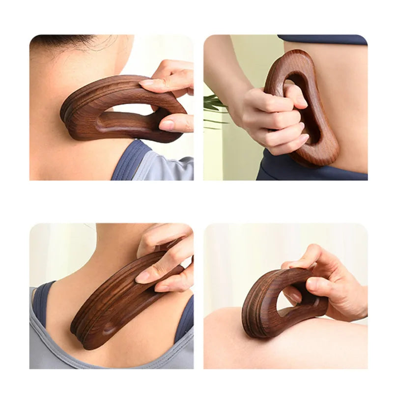 Wood Therapy Lymphatic Drainage Tools Anti Cellulite Massager Gua Sha