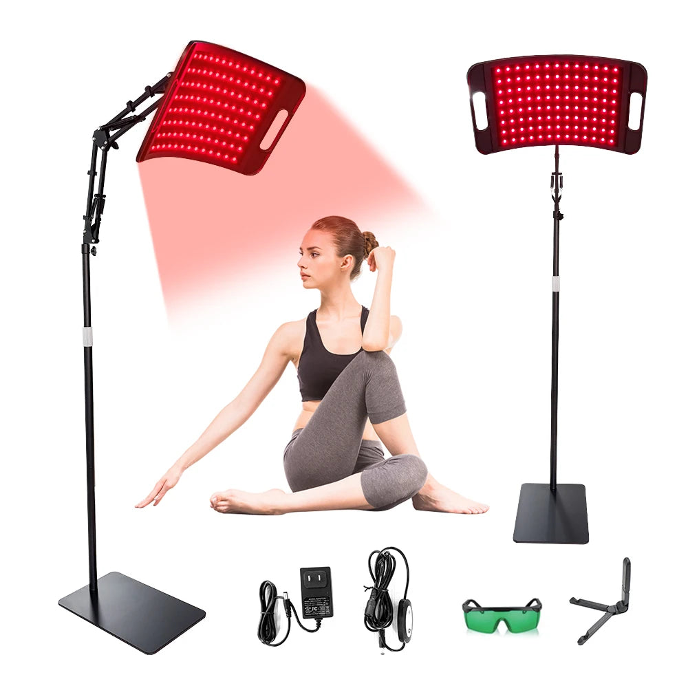 Red Light Therapy Panel 660nm 850nm With Adjustable Stand And Timer