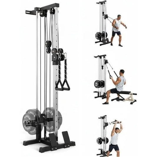 HiMISS Wall Mount Cable Station Dual Pulley Machine