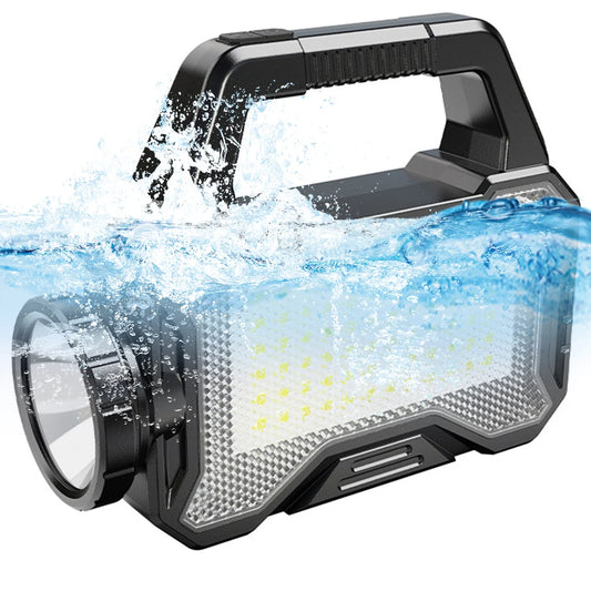 Solar Camping Lantern Type C Rechargeable Outdoor Camping Searchlight Super Bright Outdoor Emergency Light for Outdoor Emergency