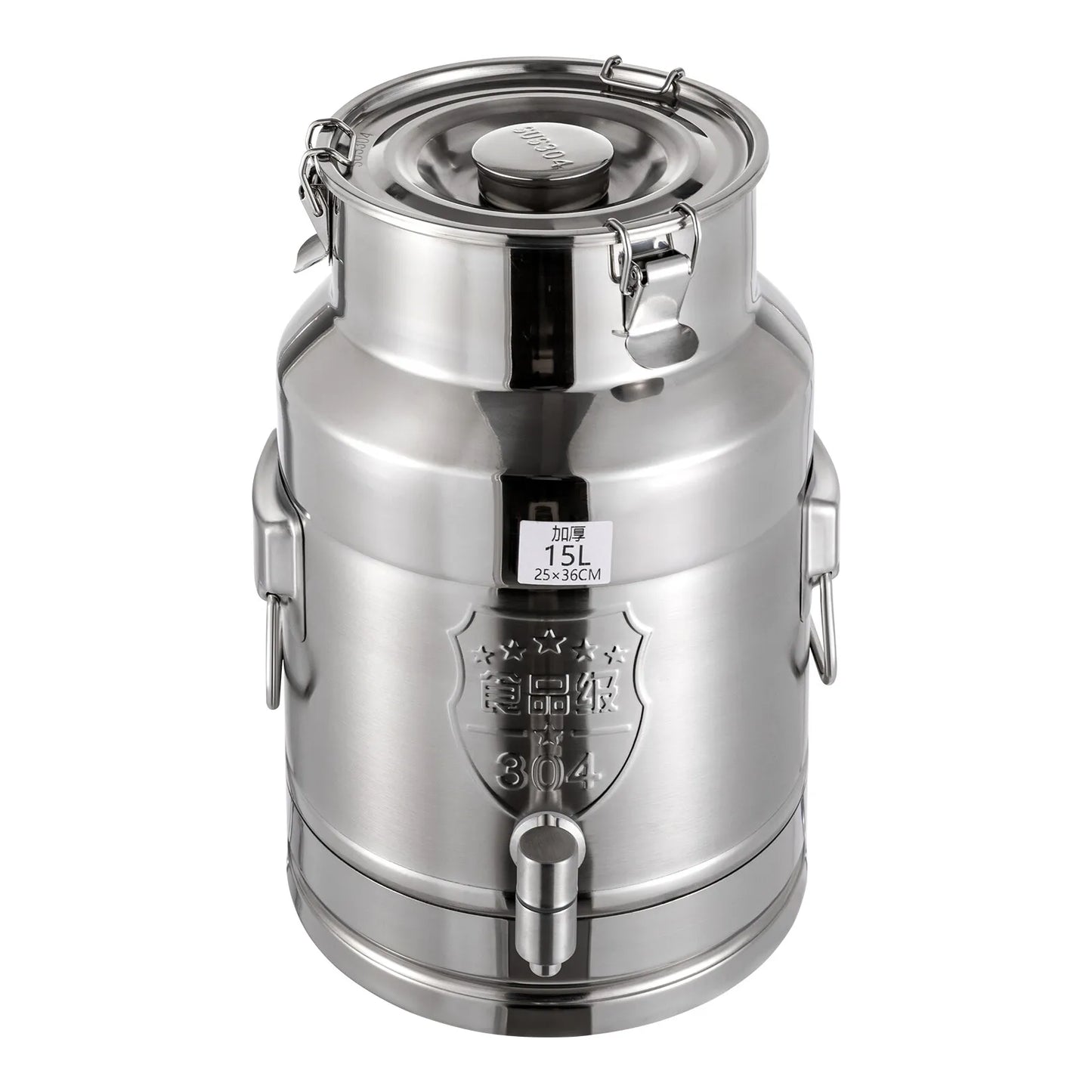 Beverage Drink Dispenser, 304 Stainless Steel Milk Can, Milk Transport Barrel