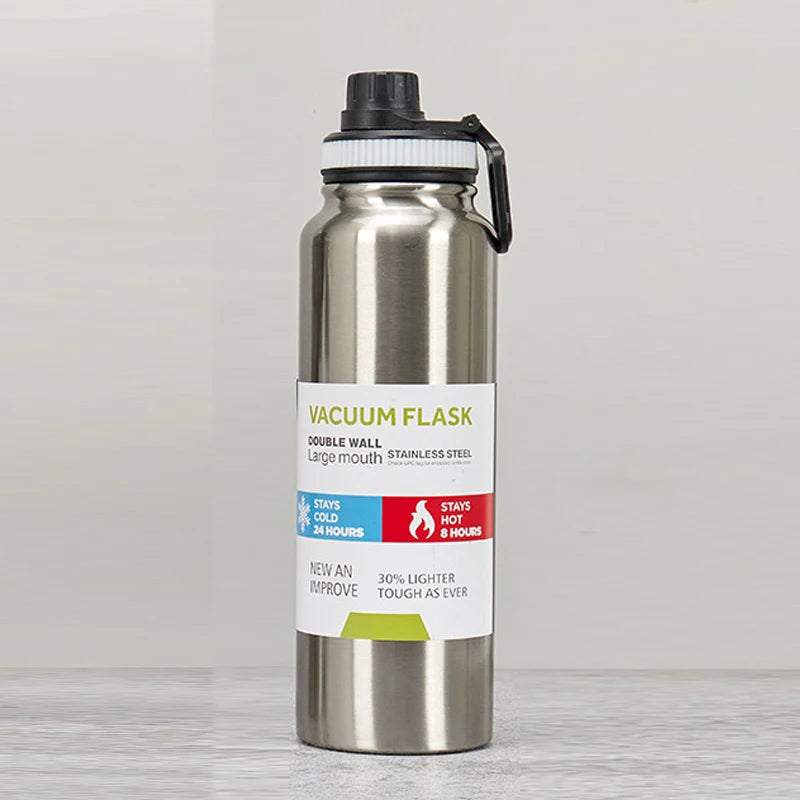 800ML/1000ML Thermos Bottle Stainless Steel Car Thermal Cup Keeps Cold and Heat Thermal Mug Sports Insulated Cup Vacuum Flask