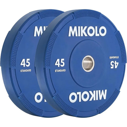 XMSJ Bumper Plates Rubber Barbell Discs For Weightlifting
