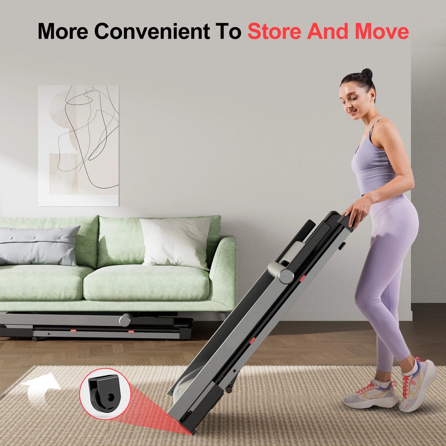 Superun 3.5HP Foldable Incline Treadmill 350LBS Capacity With Touch Screen