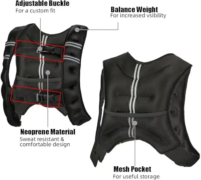NONECN Weighted Vest For Men And Women For Strength Cardio