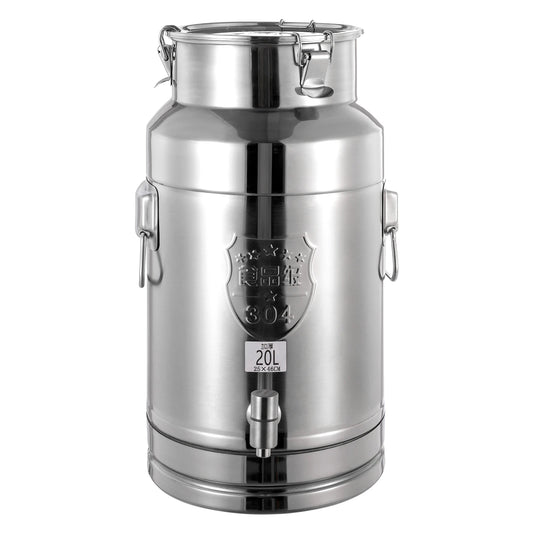 5.28 Gallon Backpack Drink Dispenser, Food-Grade Stainless Steel, Leak-Proof, Portable with Handles, Ideal for Beverages, Oil,