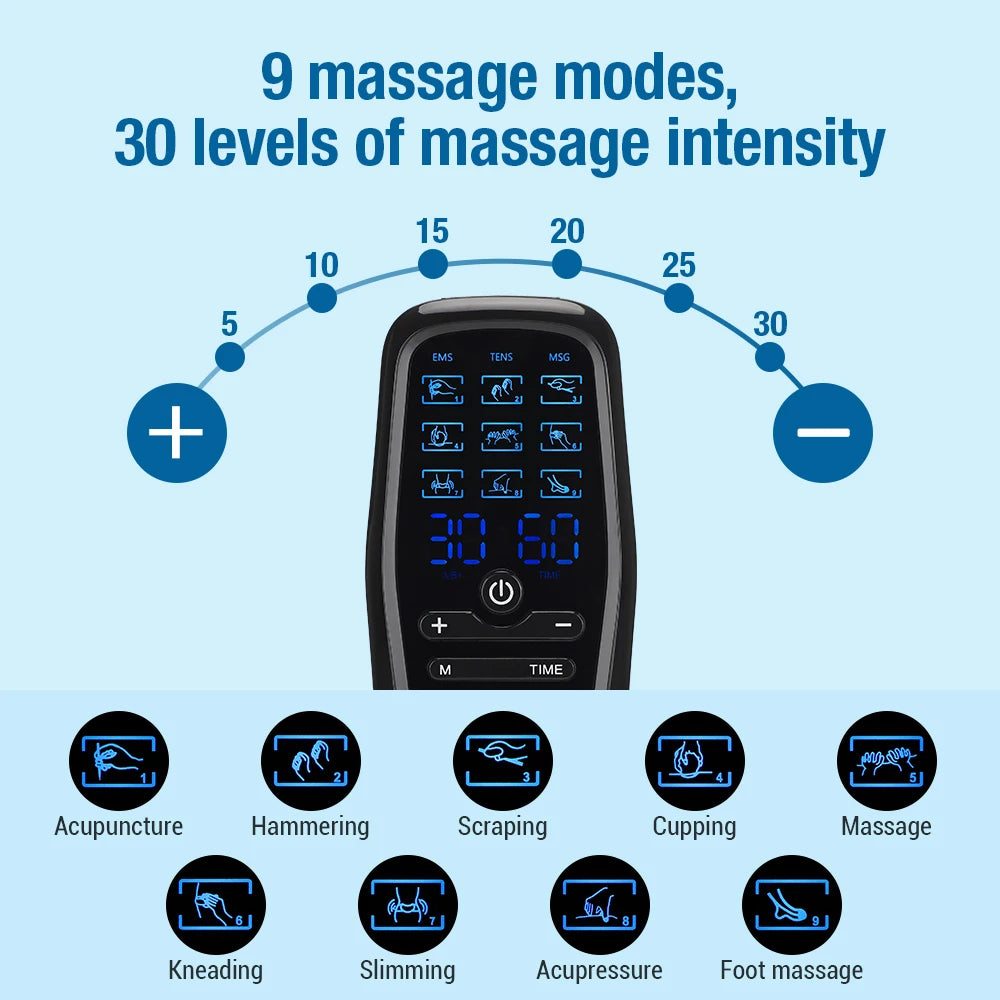 Hailicare Physiotherapy Tens Muscle Stimulator EMS Acupuncture Massager