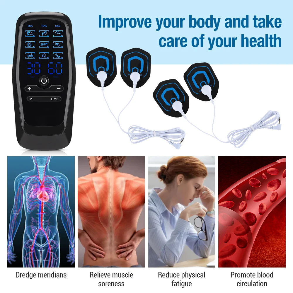 Hailicare Physiotherapy Tens Muscle Stimulator EMS Acupuncture Massager