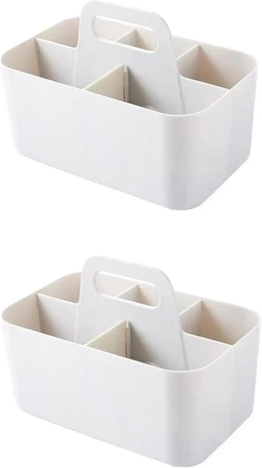 Portable Shower Caddy With Handle Stackable Five Compartments Organizer