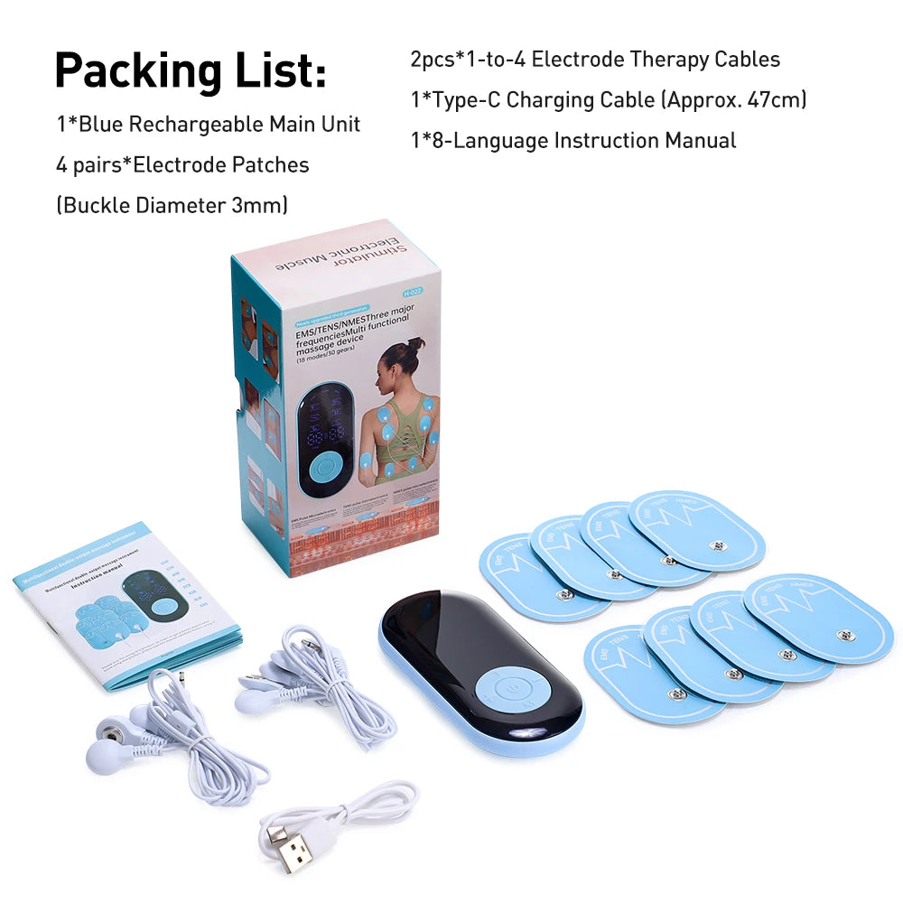 Hailicare Physiotherapy Tens Muscle Stimulator EMS Acupuncture Massager