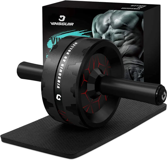 Ab Roller Wheel With Knee Pad For Core Strength Training