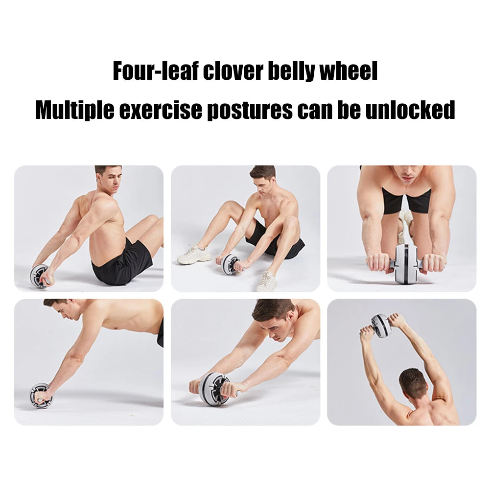 Abdominal Exercise Wheel Anti Slip Rebound Core Strength Trainer