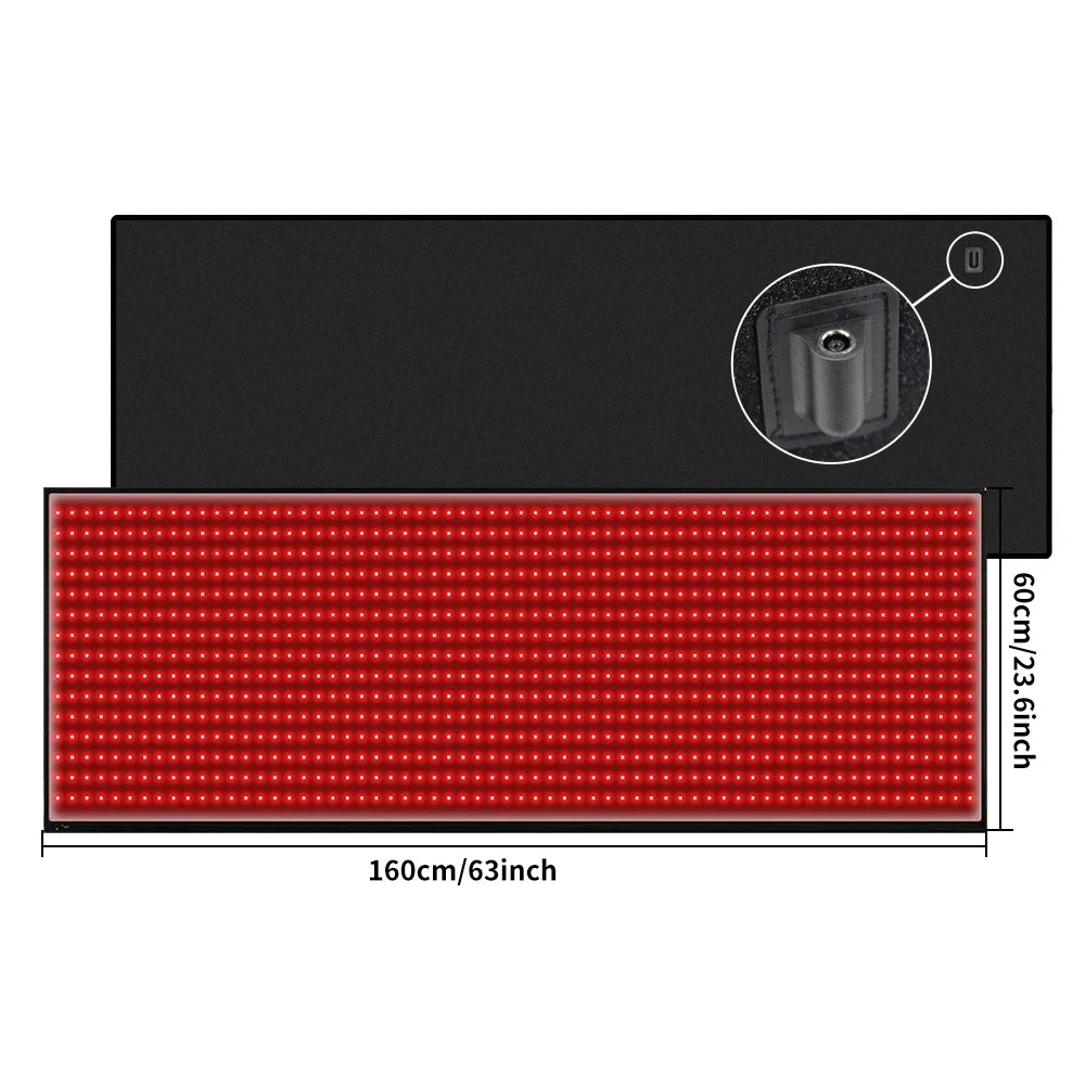 Red Light Therapy Mat With 660nm And 850nm LEDs