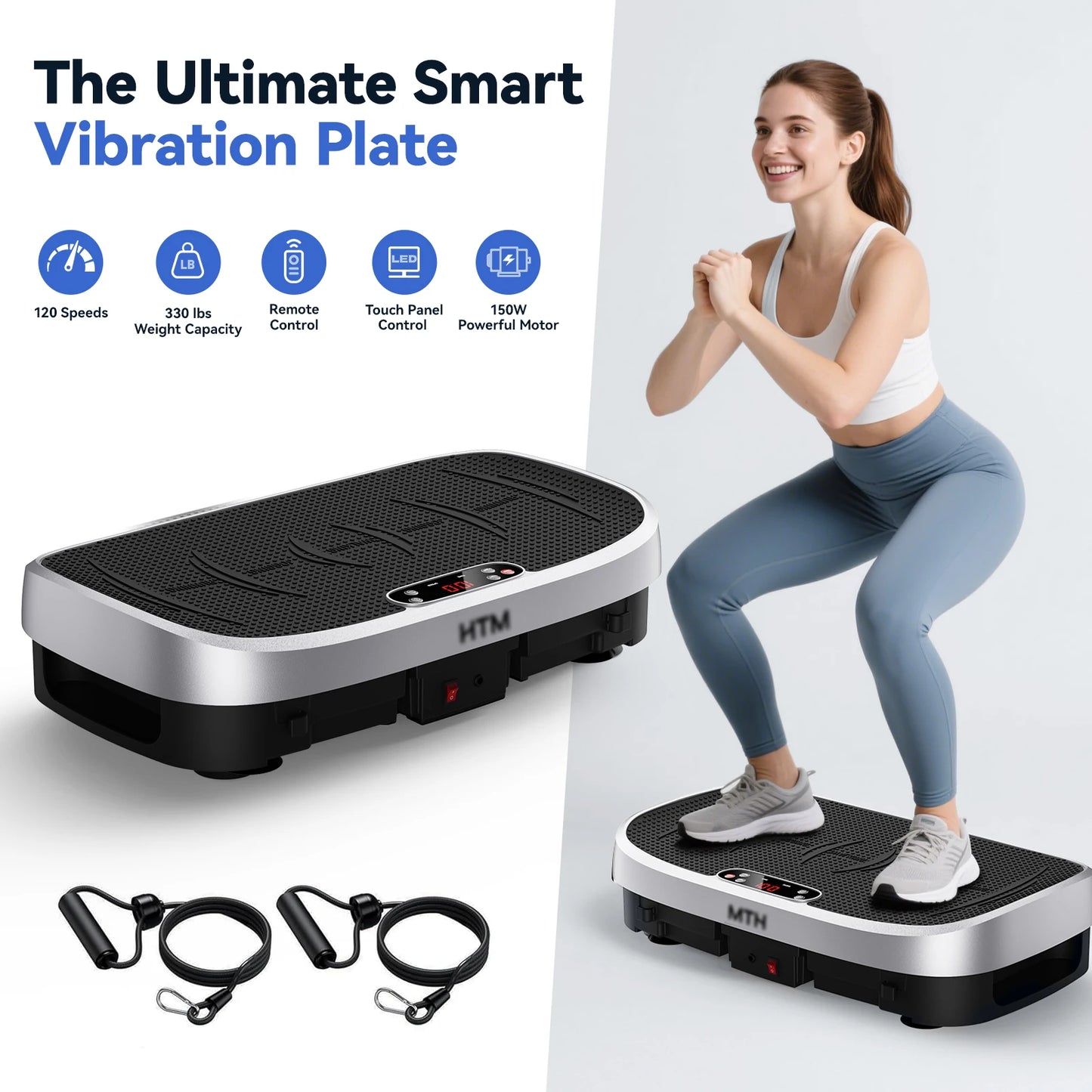 HTM Whole Body Vibration Plate Exercise Machine 120 Levels