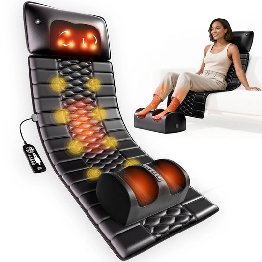 HIMOUTA Shiatsu Massage Mat With Heat And Detachable Pad
